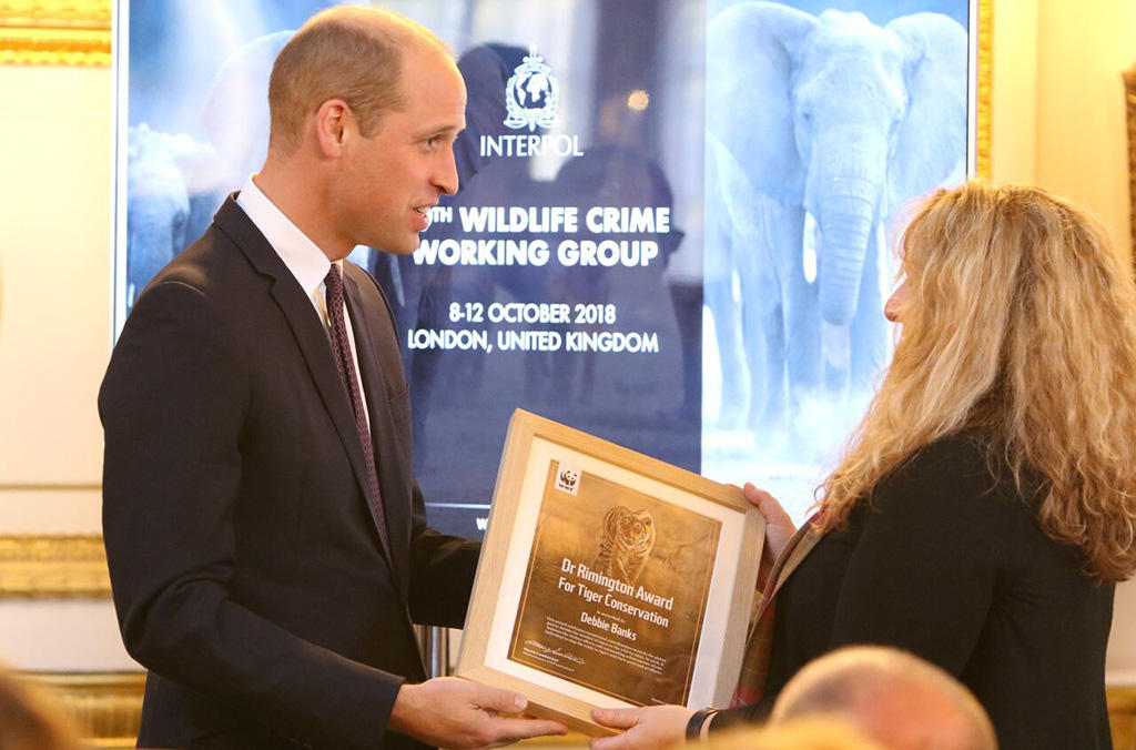 The Duke of Cambridge attended INTERPOL’s 29th Wildlife Crime Working Group, presenting awards for excellence on behalf of the Wildlife Crime Group Executive Board.