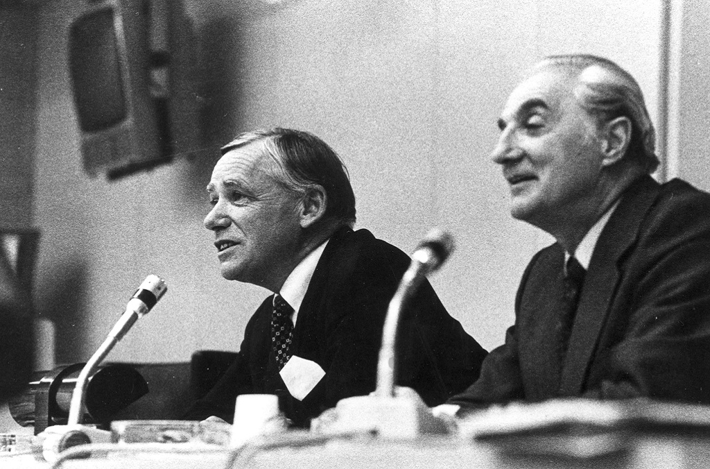 President Carl G. Persson and Secretary General Jean Népote