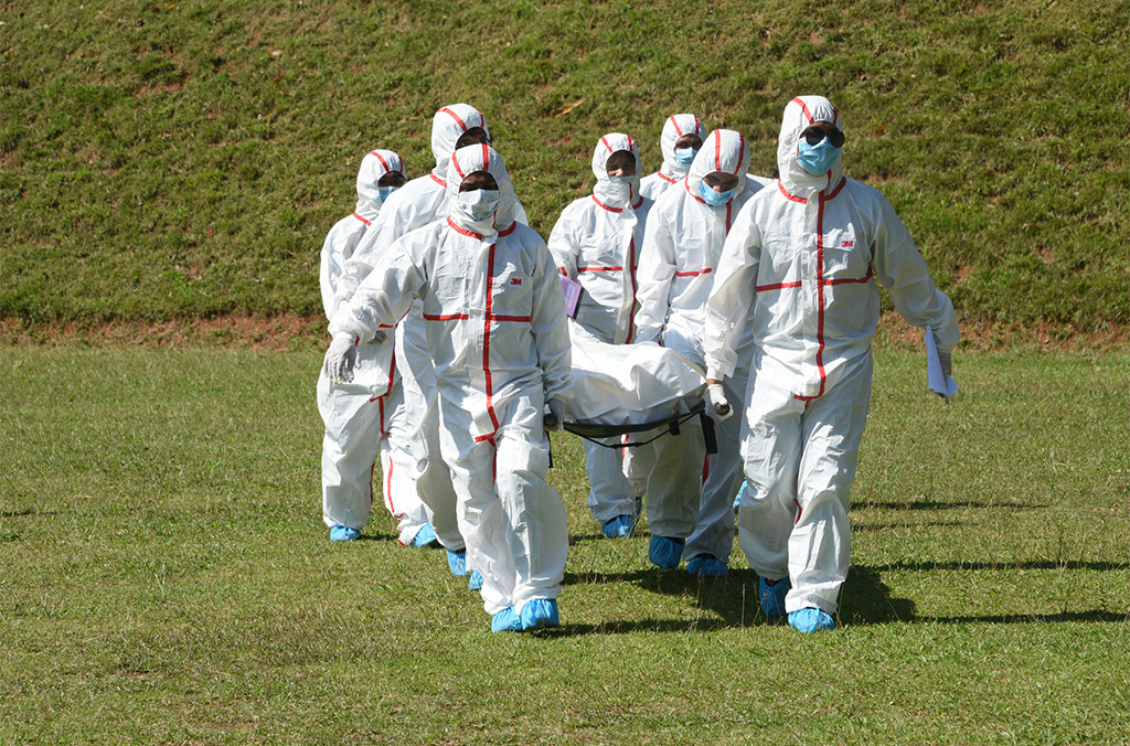 Field exercise during the INTERPOL Disaster Victim Identification (DVI) training course in Sri Lanka (December 2018)