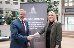 David Caunter (Director, Organized and Emerging Crime) with Elaine Jones (Chief Operating Officer, Hope for Justice).png