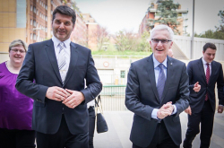 Secretary General Jürgen Stock welcomes the Czech Police President to INTERPOL’s General Secretariat headquarters