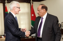 SG and Jordan Minister 2 - INTERPOL Secretary General Jürgen Stock with Jordan’s Minister of the Interior Salamah Hammad Al Sahaim.