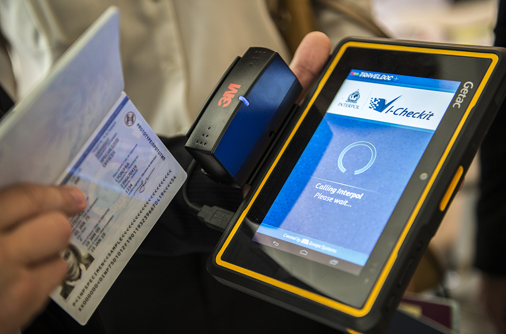 Airport passport check