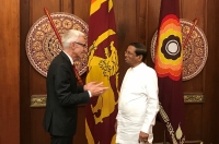 The President of Sri Lanka, Maithripala Sirisena, discussed a range of international security and crime issues with INTERPOL Secretary General Jürgen Stock.