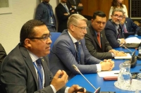 Altos representantes policiales de INTERPOL, Colombia, Honduras y España dirigieron los debates de esta reunión.