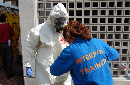 Interpol trainer in the field
